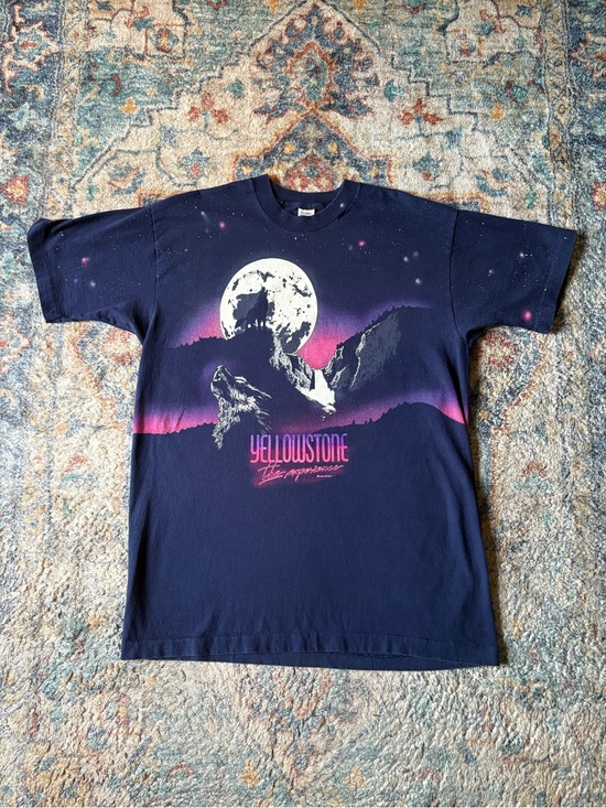 Vintage Other - Vintage Yellowstone Wrap Around Print Nature T-shirt Size XL